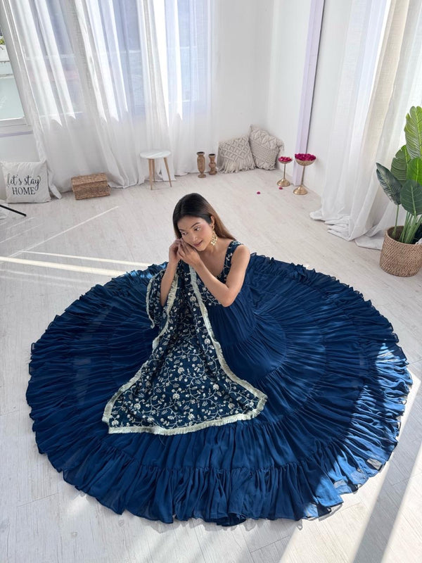 Anarkali Gowns heavy flayer