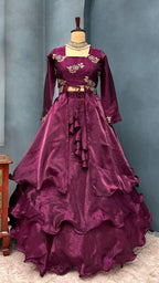 Full Stiched &nbsp;Designer customised &nbsp;3 &nbsp;layered lehenga