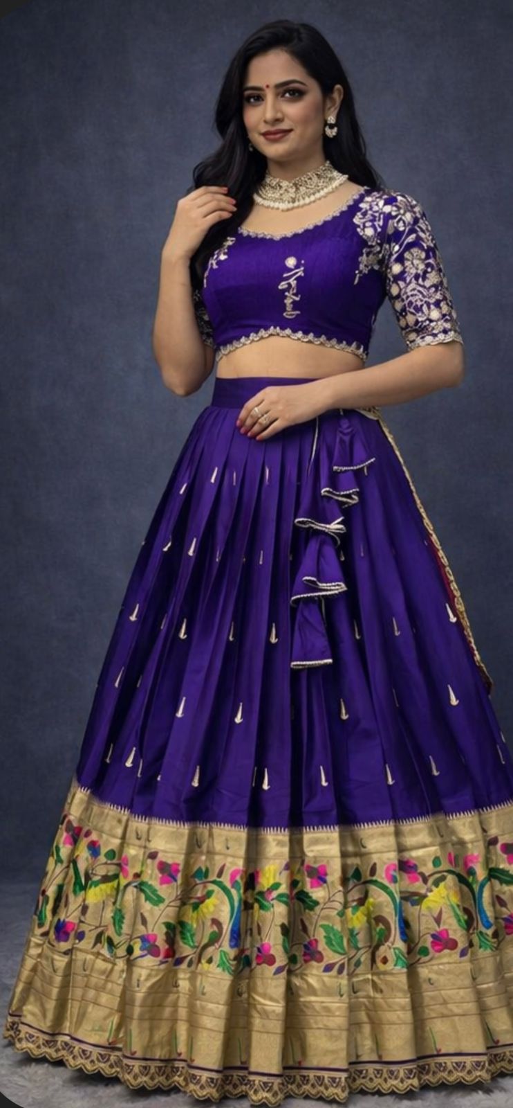 Paithani Work Lehenga for all festivals