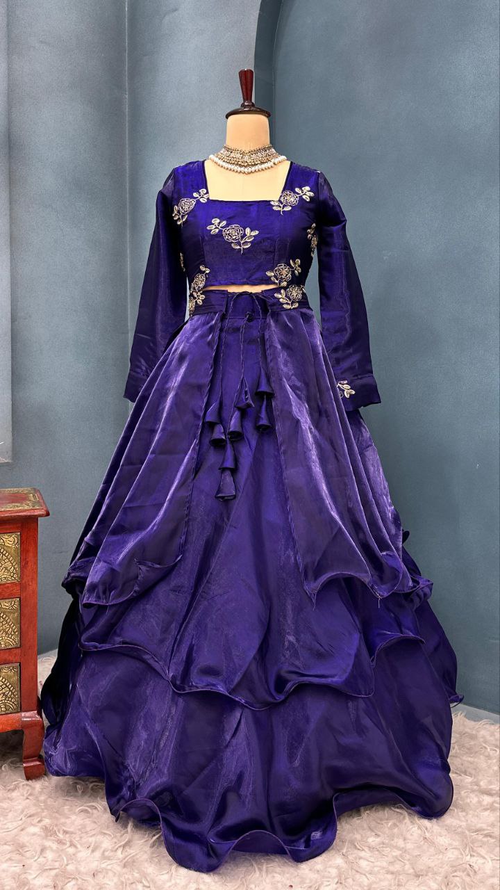 Full Stiched &nbsp;Designer customised &nbsp;3 &nbsp;layered lehenga