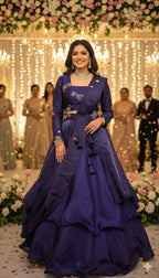 Full Stiched &nbsp;Designer customised &nbsp;3 &nbsp;layered lehenga