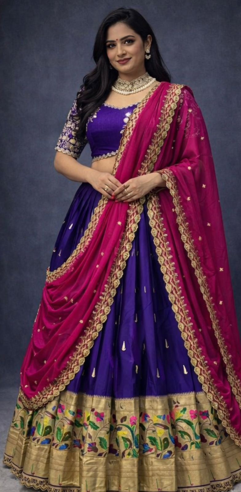 Paithani Work Lehenga for all festivals