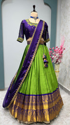 Kanchipuram South Indian Fully Work Lehenga