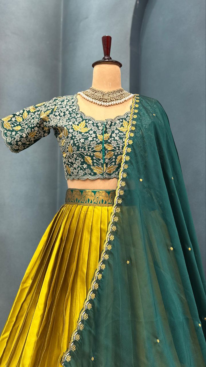 Full Stiched Hand beautifully embroidered designer work lehenga