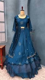 Fully Stiched Designer customised lehenga 4 in 1 style outfit