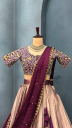 Kanchipuram Stitched Lehenga set