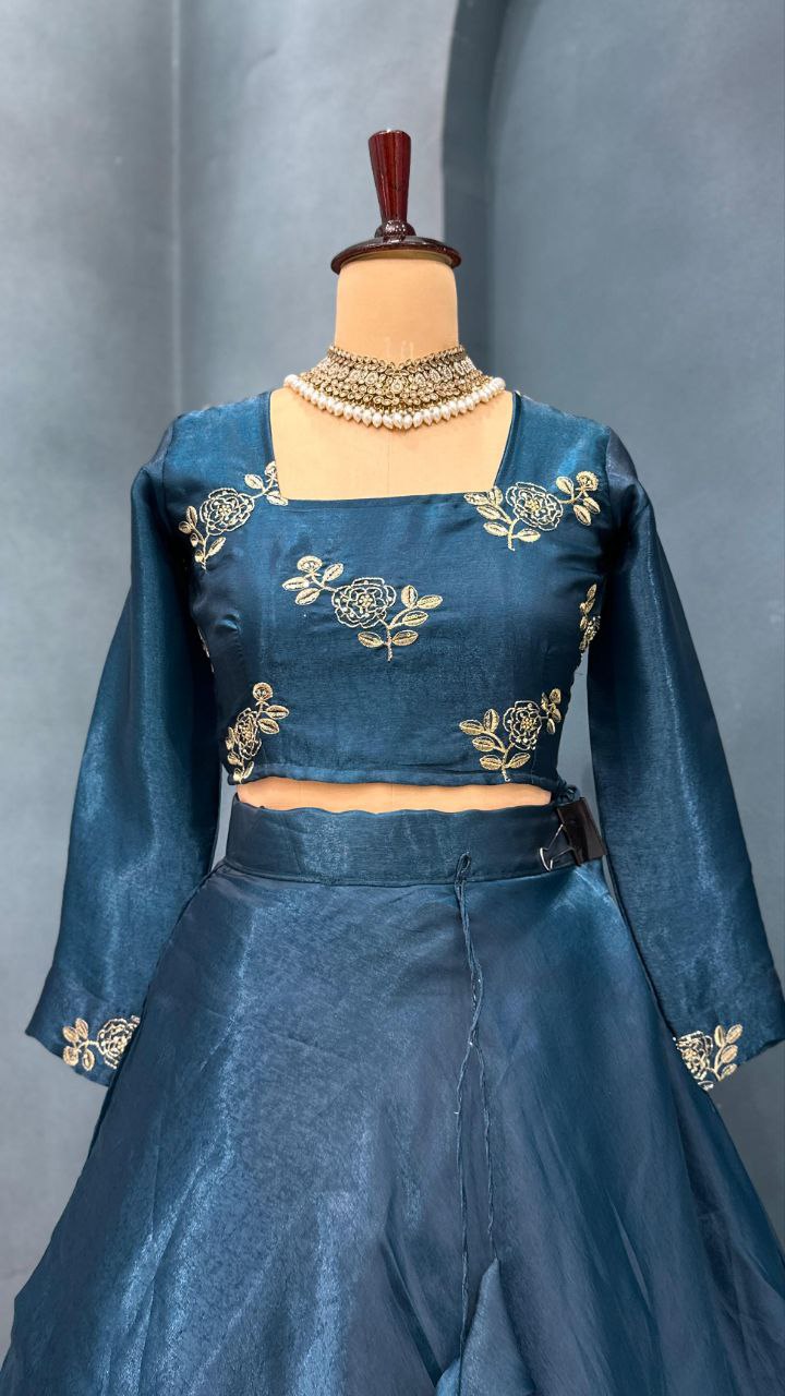 Full Stiched &nbsp;Designer customised &nbsp;3 &nbsp;layered lehenga