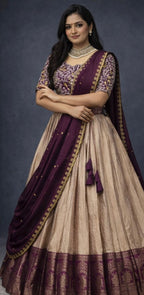 Kanchipuram Stitched Lehenga set