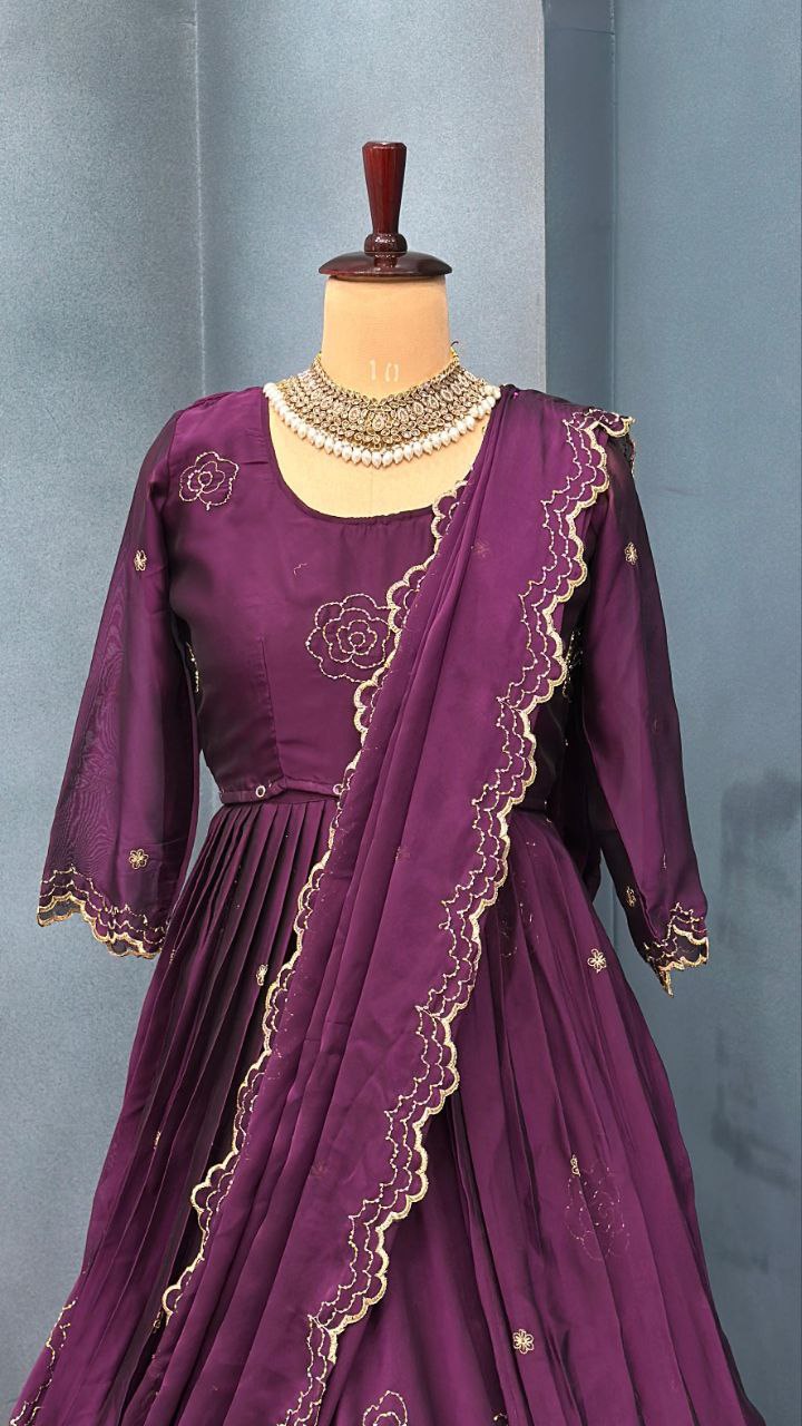 Fully Stiched Designer customised lehenga 4 in 1 style outfit