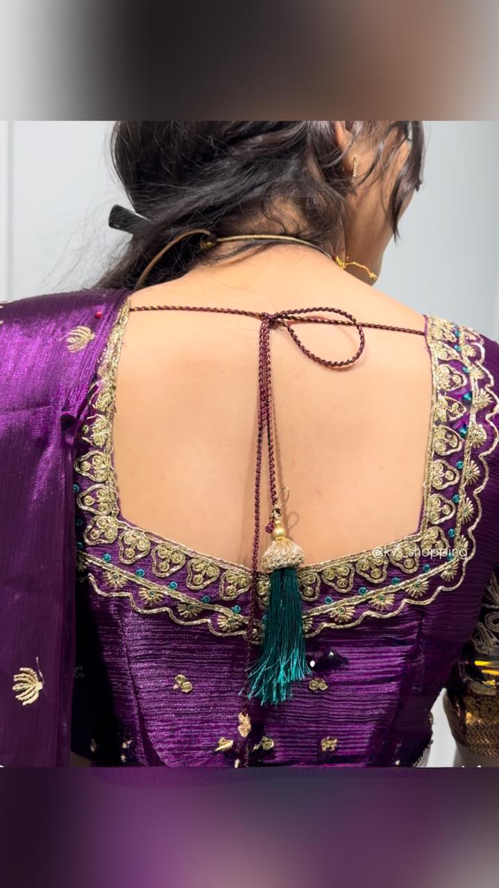 Fully Stitched Semi Kanjivaram silk Lehenga