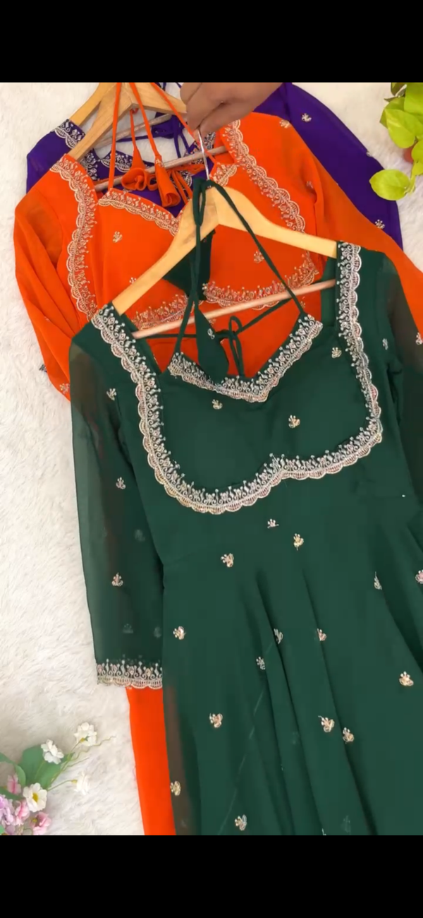 😍Anarkali Gowns for Party, SWEET HEART DESIGN 💖😍