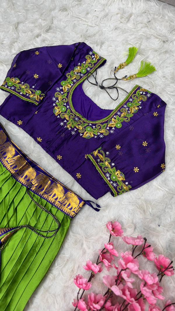 Kanchipuram South Indian Fully Work Lehenga