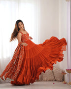 Anarkali Gowns heavy flayer
