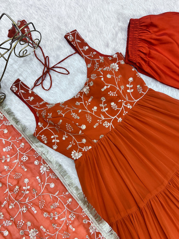 Anarkali Gowns heavy flayer