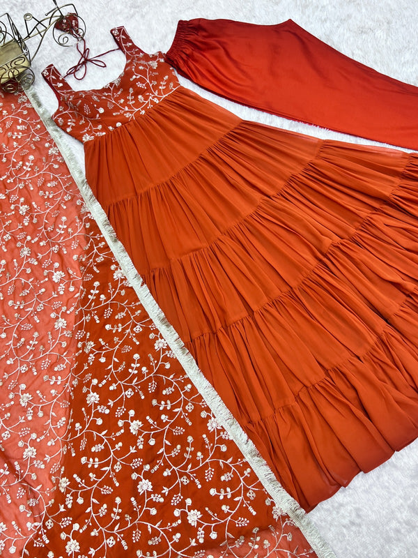 Anarkali Gowns heavy flayer