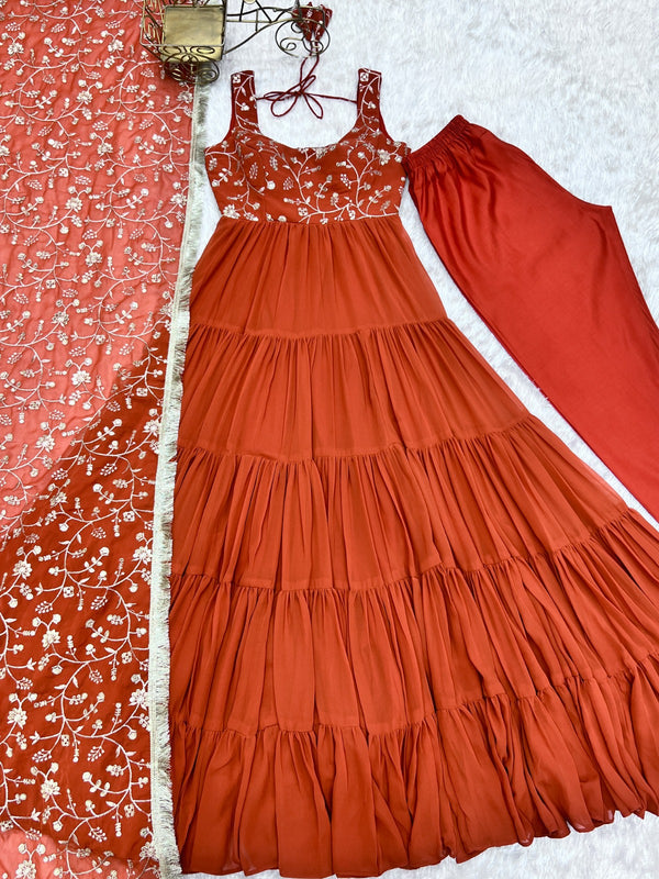 Anarkali Gowns heavy flayer