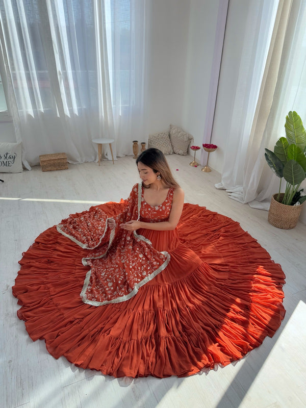 Anarkali Gowns heavy flayer