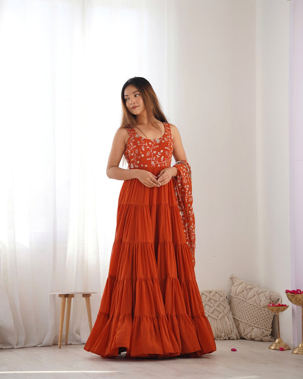 Anarkali Gowns heavy flayer