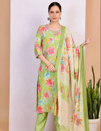 Velvet Shine Kurta and Pant Set with Dupatta