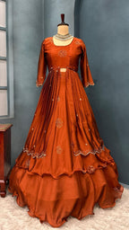 Fully Stiched Designer customised lehenga 4 in 1 style outfit