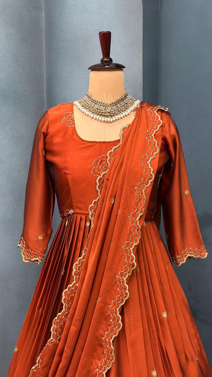 Fully Stiched Designer customised lehenga 4 in 1 style outfit