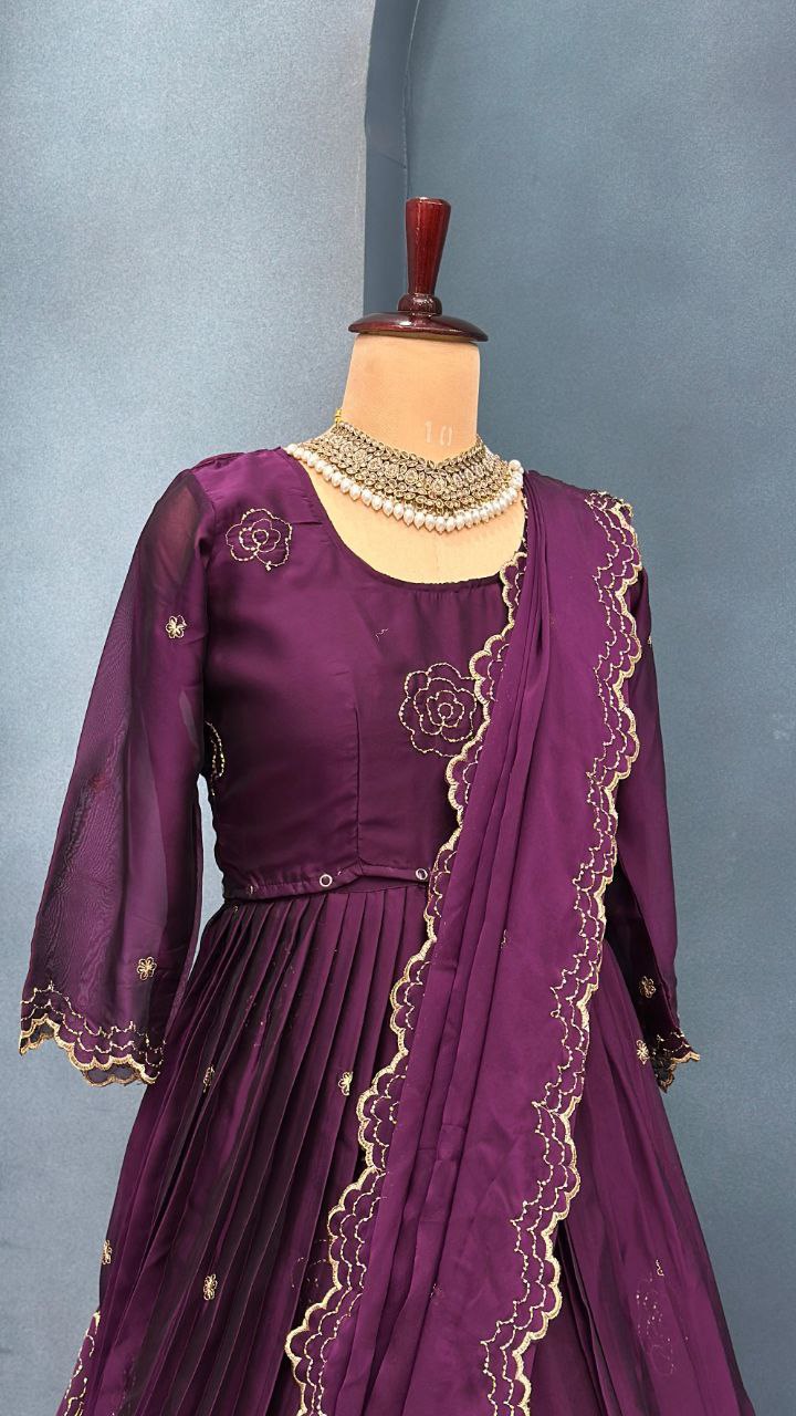 Fully Stiched Designer customised lehenga 4 in 1 style outfit