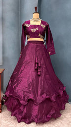 Full Stiched &nbsp;Designer customised &nbsp;3 &nbsp;layered lehenga