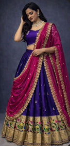Paithani Work Lehenga for all festivals