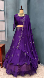 Fully Stiched Designer customised lehenga 4 in 1 style outfit