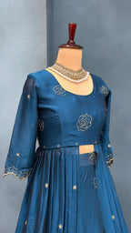 Fully Stiched Designer customised lehenga 4 in 1 style outfit