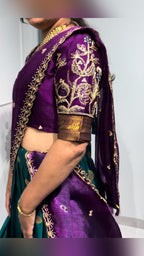 Fully Stitched Semi Kanjivaram silk Lehenga
