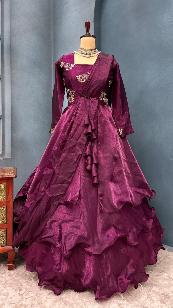 Full Stiched &nbsp;Designer customised &nbsp;3 &nbsp;layered lehenga