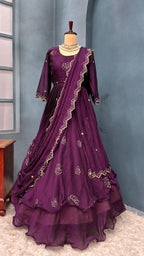 Fully Stiched Designer customised lehenga 4 in 1 style outfit