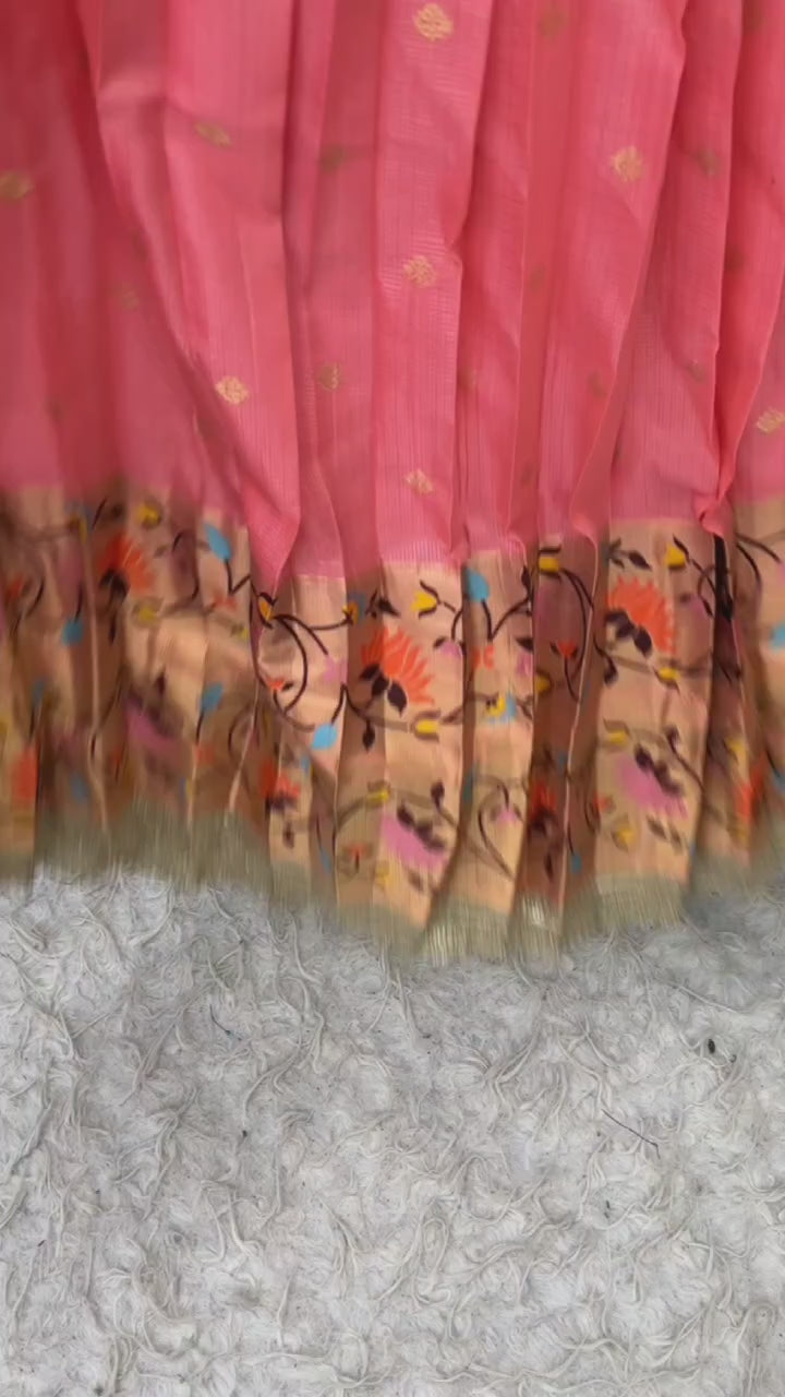 Luxurious Kota checks with rich Paithani border lehenga