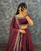 Sankranthi special Tisuue silk Lehengas