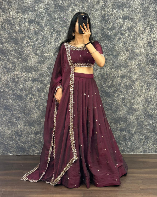 Sankranthi special Tisuue silk Lehengas