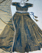 Sankranthi special Tisuue silk Lehengas