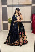 Position foil silk Lehenga choli set