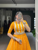 Bandhini chiffon Dandiya Lehenga set