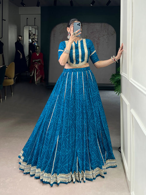 Bandhini chiffon Dandiya Lehenga set